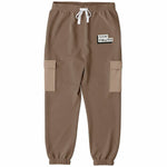 Load image into Gallery viewer, Brown Two Tone Fashion Cargo Sweatpants
