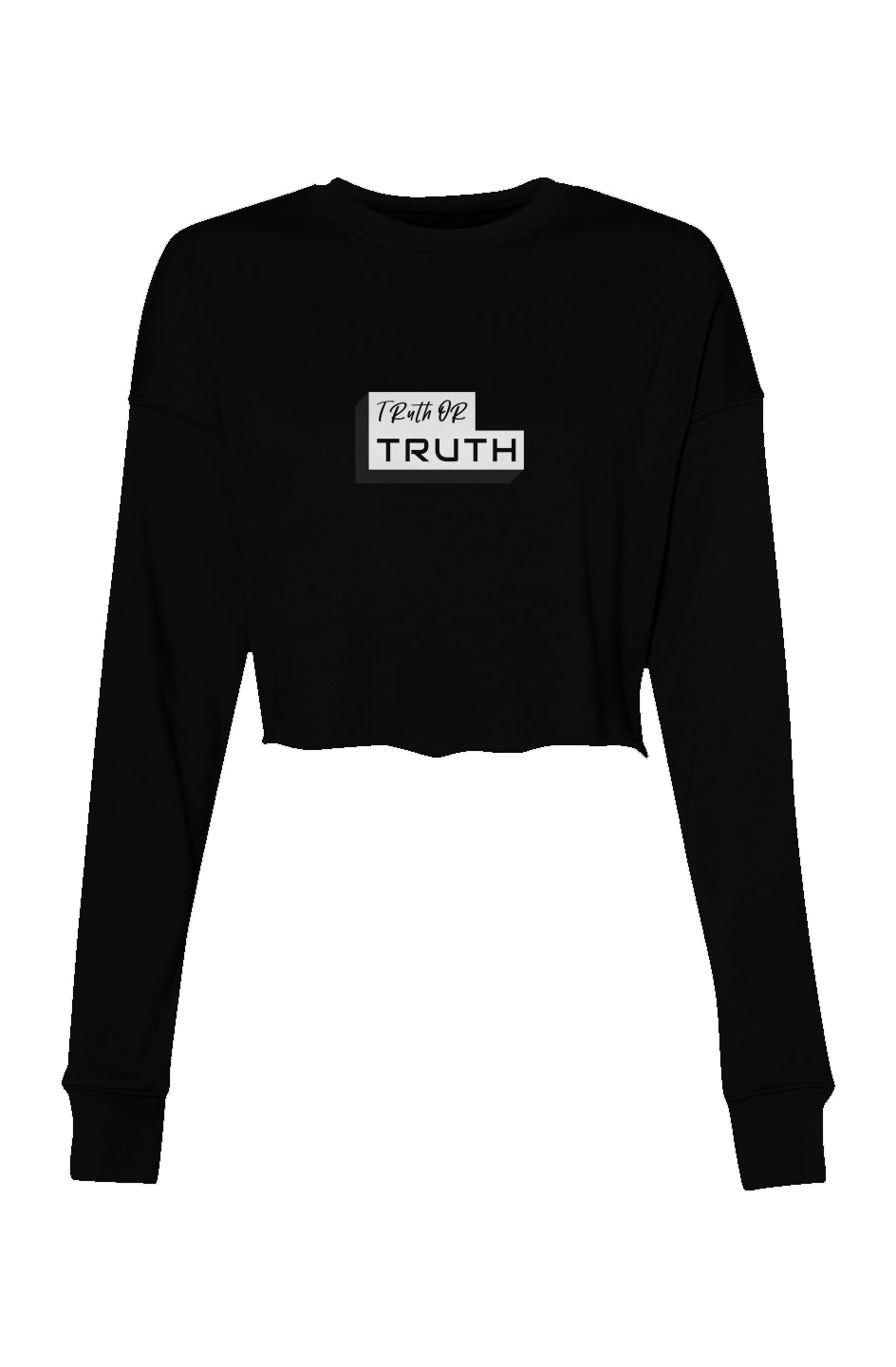 Truthortruth Logo Crop Crew Fleece