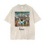 Load image into Gallery viewer, Paris 2024 Acid Wash Oversize T-Shirt - 250 GSM
