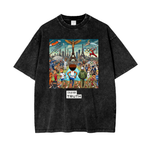 Load image into Gallery viewer, Paris 2024 Acid Wash Oversize T-Shirt - 250 GSM
