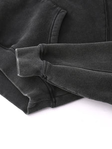 Truthortruth Cropped Zip-Through Hoodie