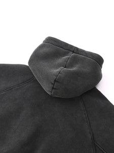 Truthortruth Cropped Zip-Through Hoodie