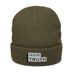 Load image into Gallery viewer, Truthortruth Ribbed knit beanie
