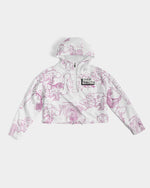 Load image into Gallery viewer, Made it Out The Jungle  Women&#39;s Cropped Windbreaker
