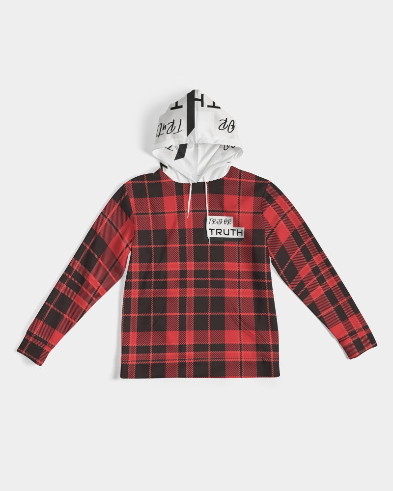 Red Plaid Truthortruth  Men's Hoodie