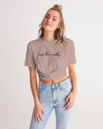 Load image into Gallery viewer, More Than Worthy X TruthorTruth Women&#39;s Twist-Front Cropped Tee
