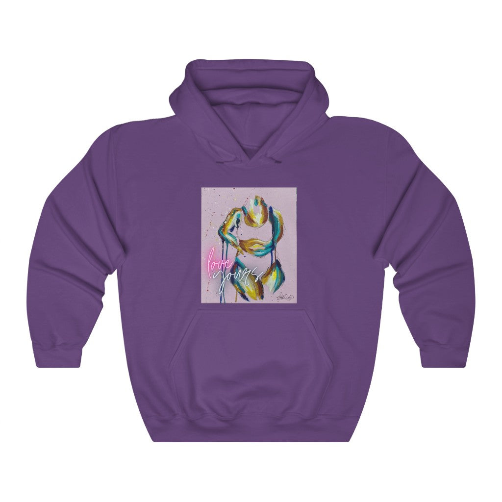 Love Yours by Nikkishah Suarez Unisex Heavy Blend™ Hooded Sweatshirt