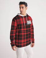 Load image into Gallery viewer, Red Plaid Truthortruth  Men&#39;s Hoodie
