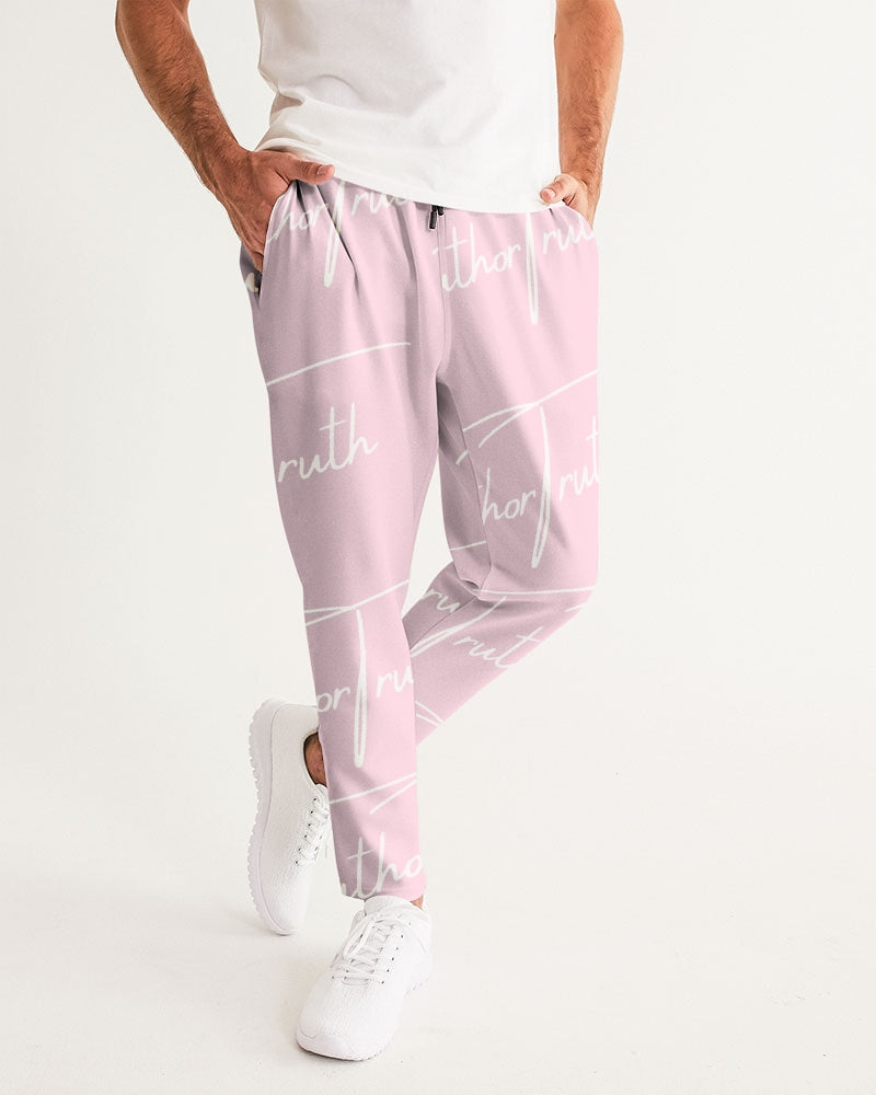 TruthorTruth Pink and White Signature Men's Joggers