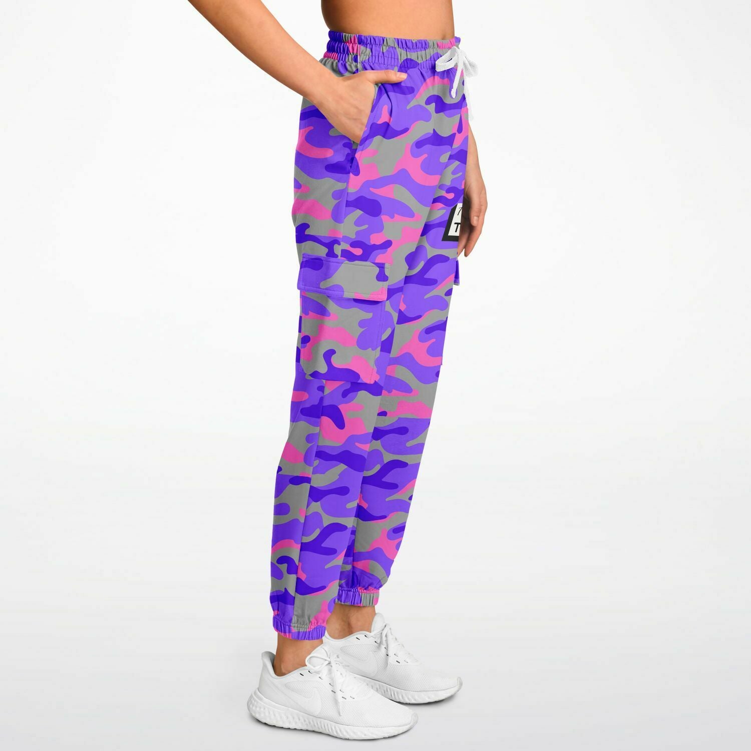 Pink Camo Cargo Sweatpants