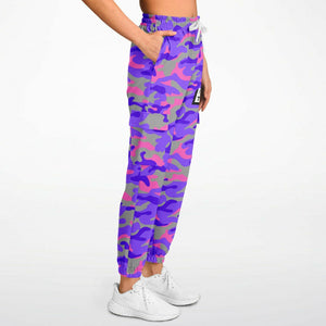 Pink Camo Cargo Sweatpants