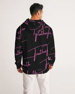 Load image into Gallery viewer, TruthorTruth Signature Black &amp; Fuchsia  Men&#39;s Hoodie
