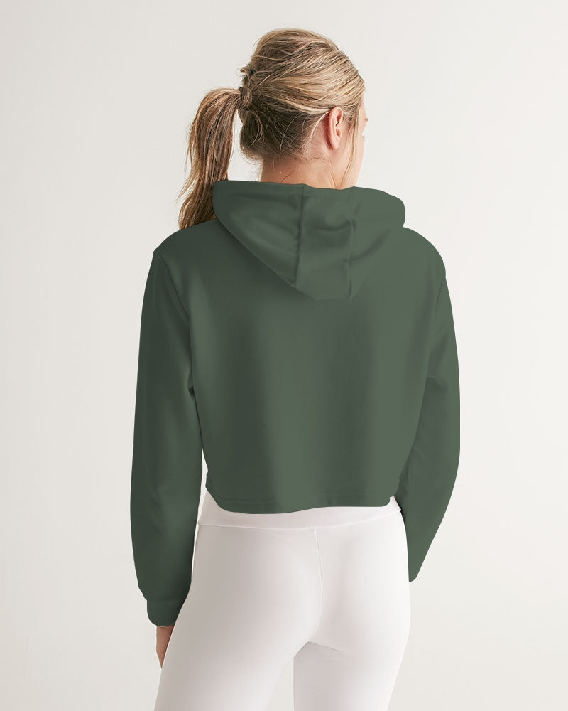 TruthorTruth Hunter Green Women's Cropped Hoodie