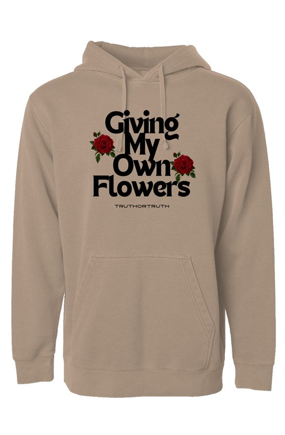 Giving My Own Flowers Pigment Dyed Hoodie