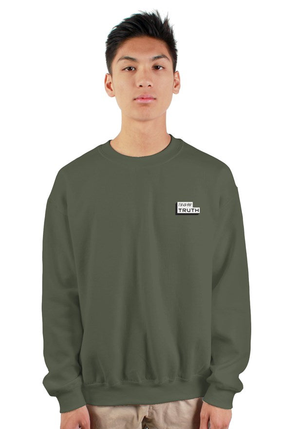 TruthorTruth Military Green heavy crewneck sweatshirt