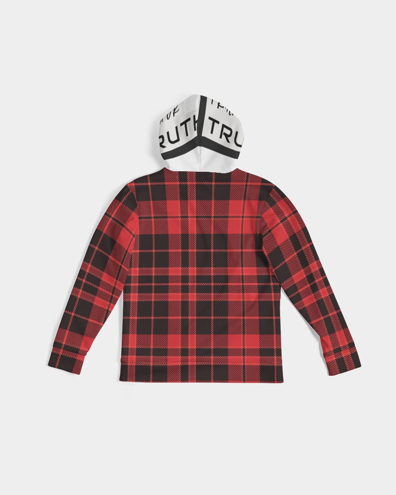 Red Plaid Truthortruth  Men's Hoodie