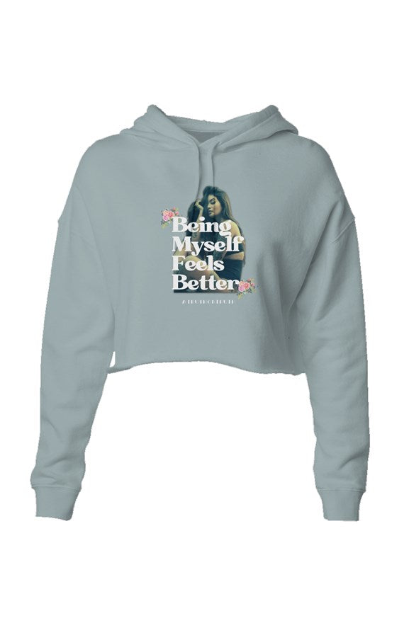 Being Myself Lightweight Crop Hoodie