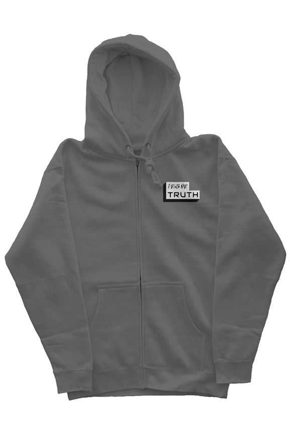 Embroidered  Zip Heavyweight Hoodie