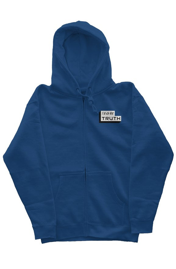 Embroidered  Zip Heavyweight Hoodie