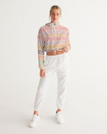 Load image into Gallery viewer, TruthorTruth X Spring Color Wave Women&#39;s Cropped Windbreaker
