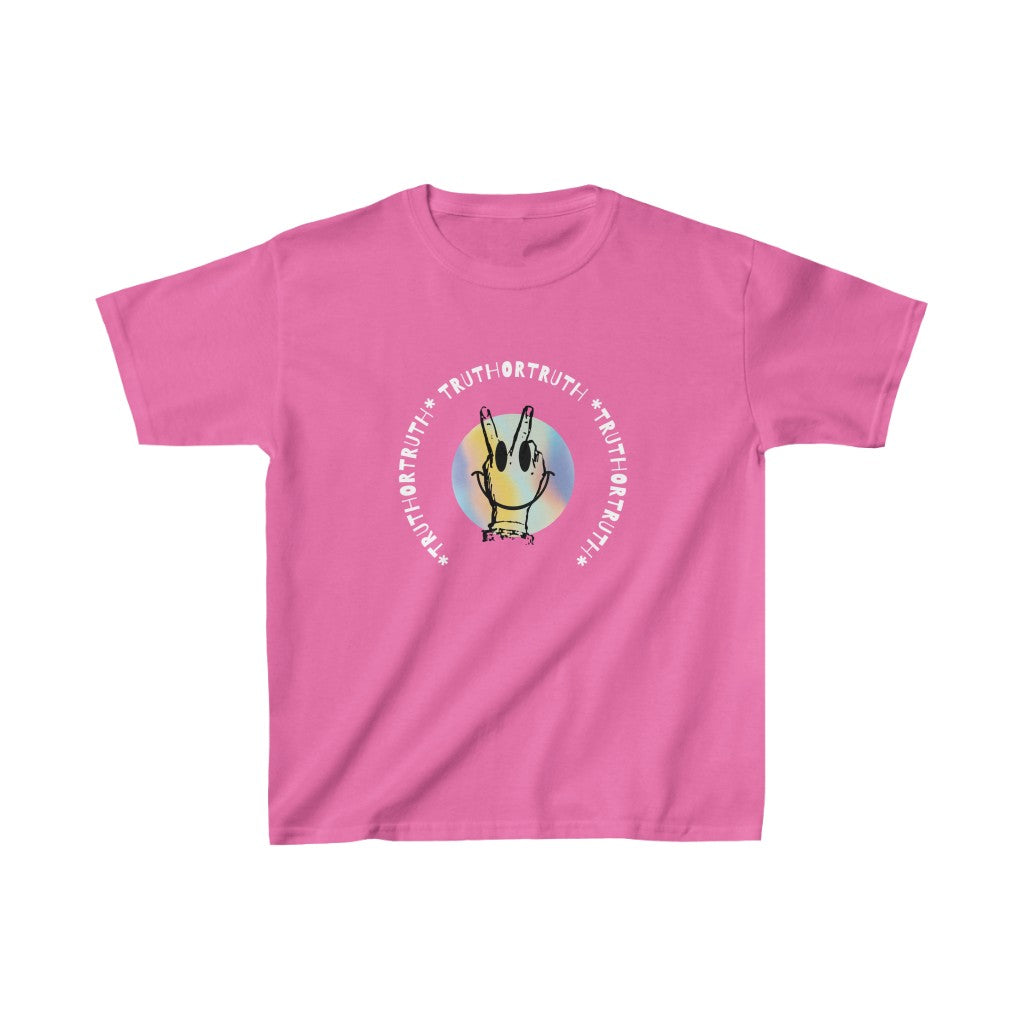 Peace and Smile Kids Heavy Cotton Tee