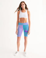 Load image into Gallery viewer, Topaz Gradient Women&#39;s Mid-Rise Bike Shorts
