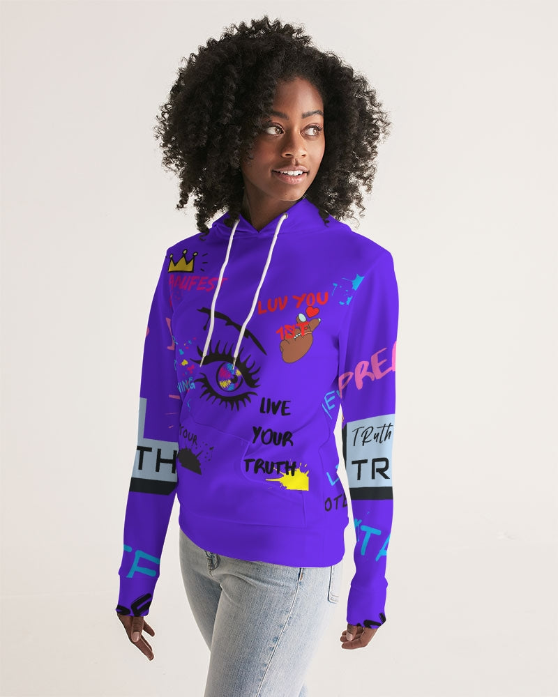 Positive Vibes Purple Women's Hoodie