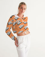Load image into Gallery viewer, TruthorTruth Orange Women&#39;s Cropped Windbreaker
