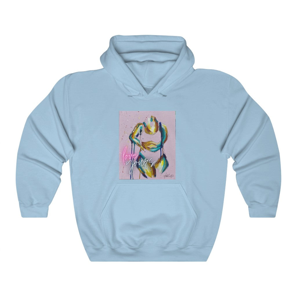 Love Yours by Nikkishah Suarez Unisex Heavy Blend™ Hooded Sweatshirt