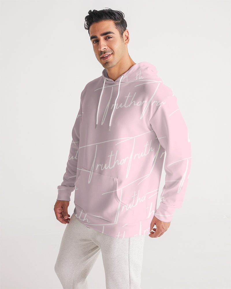 TruthorTruth Pink and White Signature Men's Hoodie