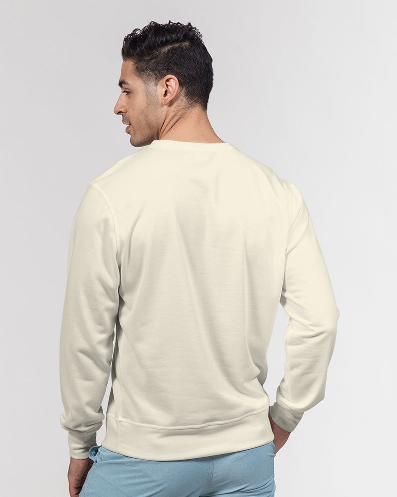 TruthorTruth Cream Men's Classic French Terry Crewneck Pullover