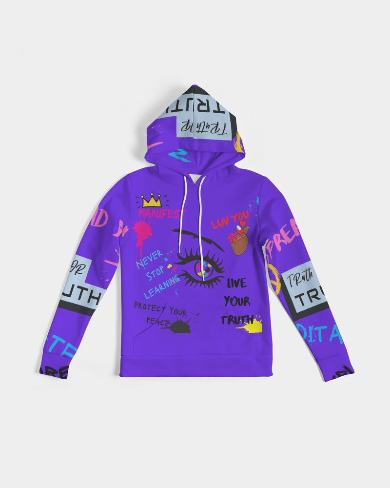 Positive Vibes Purple Women's Hoodie