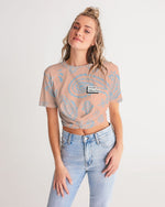Load image into Gallery viewer, Bandana Print  Women&#39;s Twist-Front Cropped Tee
