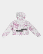 Load image into Gallery viewer, Made it Out The Jungle  Women&#39;s Cropped Windbreaker
