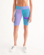 Load image into Gallery viewer, Topaz Gradient Women&#39;s Mid-Rise Bike Shorts
