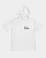 Load image into Gallery viewer, White on White Men&#39;s Premium Heavyweight Short Sleeve Hoodie

