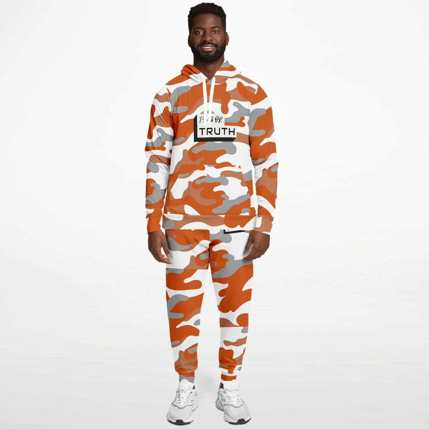 Orange Camo Jogger Set