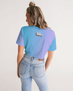 Load image into Gallery viewer, Still Me Topaz Gradient Women&#39;s Twist-Front Cropped Tee
