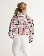 Load image into Gallery viewer, Abstract  Women&#39;s Cropped Windbreaker
