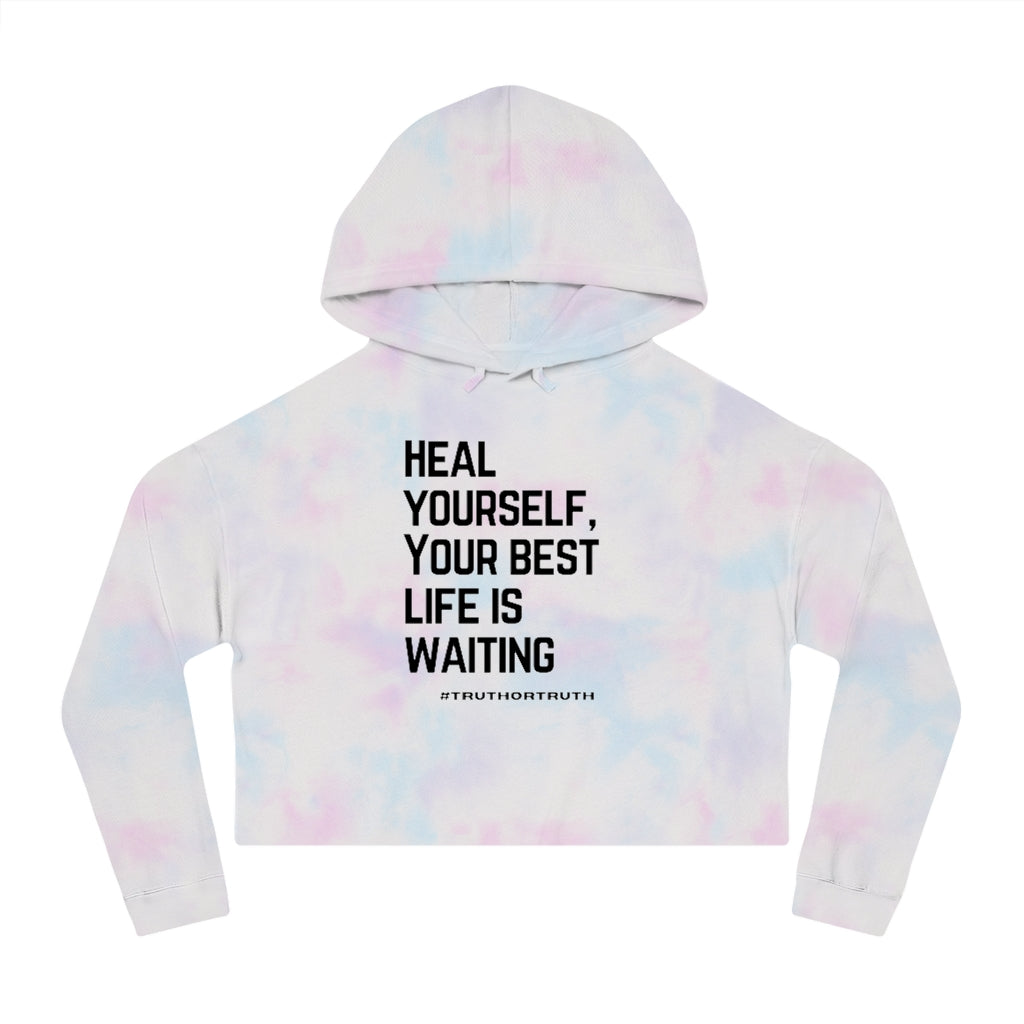 Heal Yourself Women’s Cropped Hooded Sweatshirt