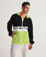 Load image into Gallery viewer, TruthorTruth Blk &amp; Lime Men&#39;s Windbreaker
