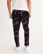 Load image into Gallery viewer, TruthorTruth Signature Black &amp; Fuchsia  Men&#39;s Joggers
