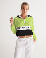 Load image into Gallery viewer, TruthorTruth Lime  Women&#39;s Cropped Windbreaker
