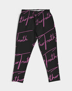 Load image into Gallery viewer, TruthorTruth Signature Black &amp; Fuchsia  Men&#39;s Joggers
