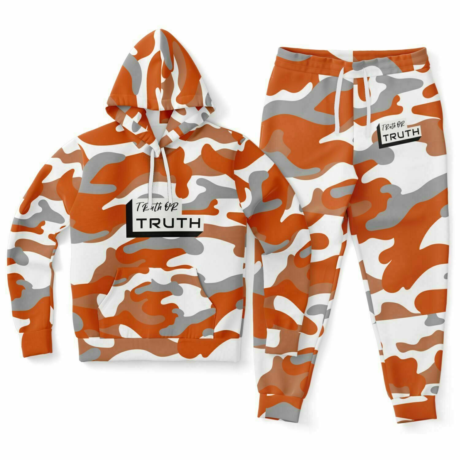 Orange Camo Jogger Set