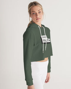 TruthorTruth Hunter Green Women's Cropped Hoodie