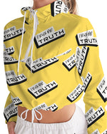 Load image into Gallery viewer, TruthorTruth Yellow Women&#39;s Cropped Windbreaker
