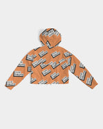 Load image into Gallery viewer, TruthorTruth Orange Women&#39;s Cropped Windbreaker
