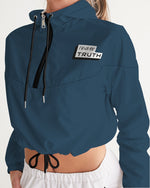 Load image into Gallery viewer, TruthorTruth Logo Women&#39;s Cropped Windbreaker
