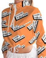 Load image into Gallery viewer, TruthorTruth Orange Women&#39;s Cropped Windbreaker
